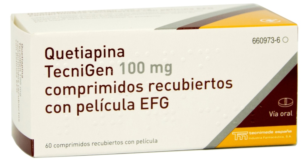 QUETIAPINA TECNIGEN 100 mg COMPRIMIDOS REVESTIDOS POR PELÍCULA