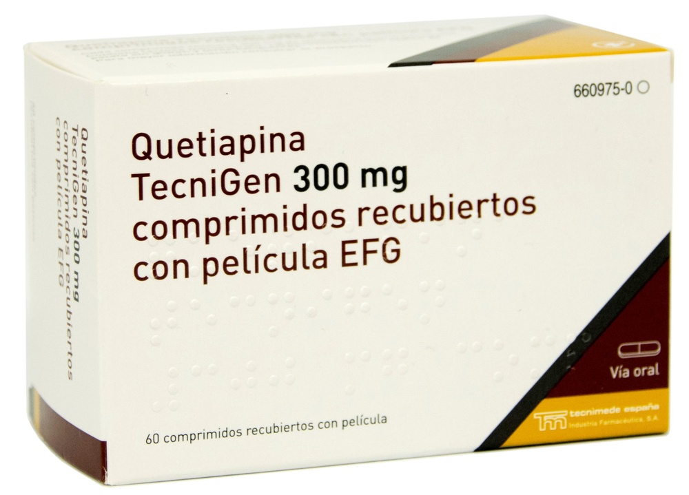 QUETIAPINA TECNIGEN 300 mg COMPRIMIDOS REVESTIDOS POR PELÍCULA