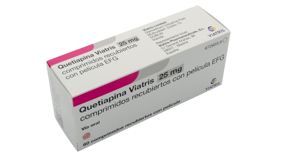 QUETIAPINA VIATRIS 25 mg COMPRIMIDOS REVESTIDOS POR PELÍCULA