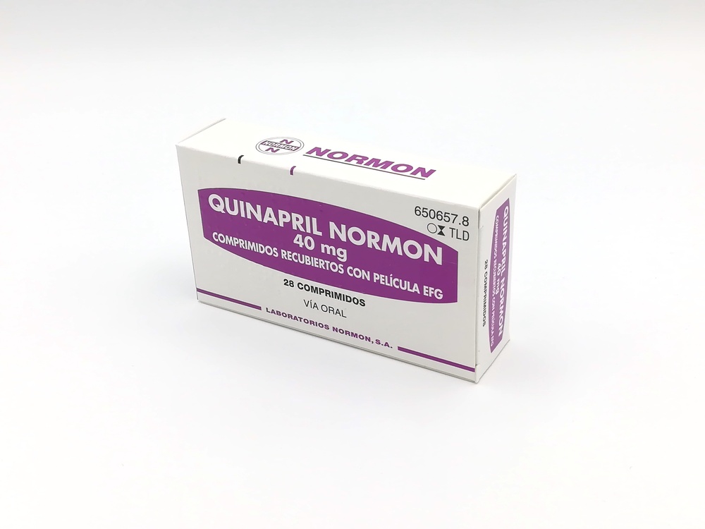 QUINAPRIL NORMON 40 mg COMPRIMIDOS REVESTIDOS POR PELÍCULA