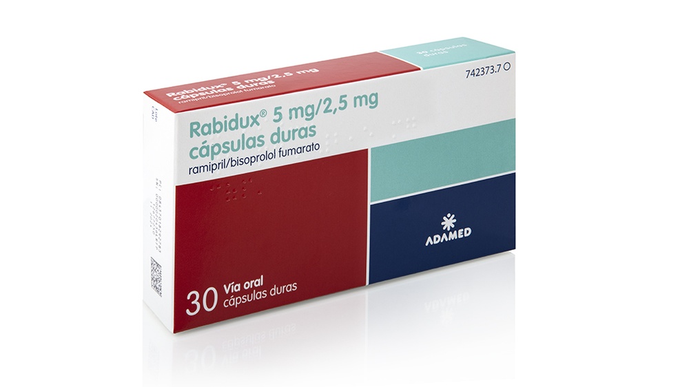 RABIDUX 5 mg/2,5 mg CÁPSULAS DURAS