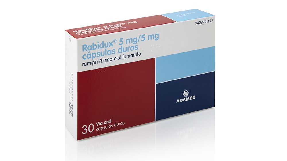 RABIDUX 5 mg/5 mg CÁPSULAS DURAS