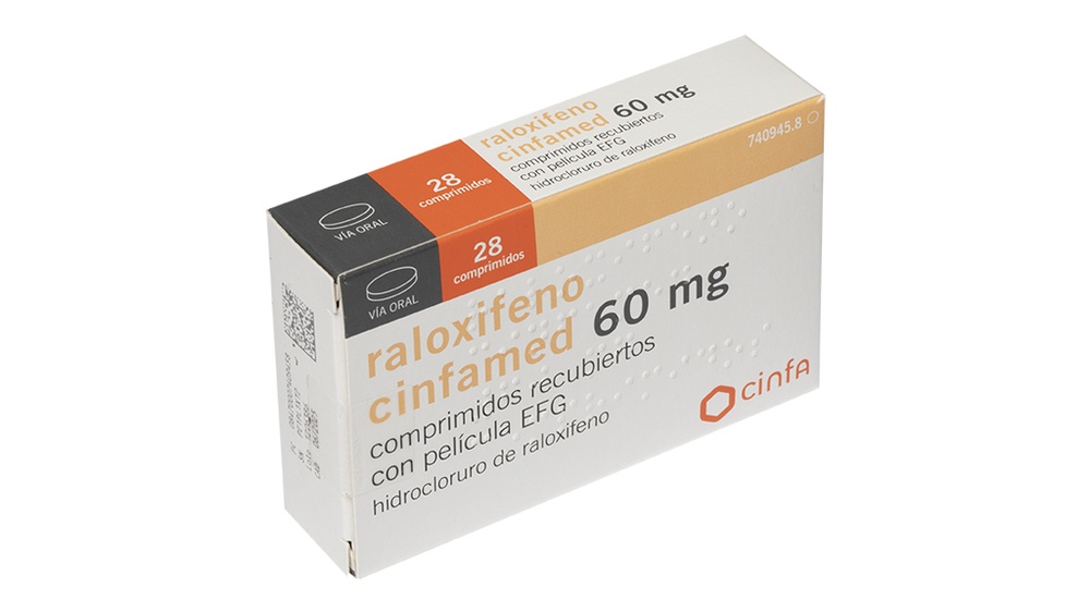 RALOXIFENO CINFAMED 60 mg COMPRIMIDOS REVESTIDOS POR PELÍCULA