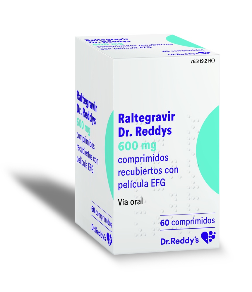RALTEGRAVIR Dr. Reddy's 600 mg COMPRIMIDOS REVESTIDOS POR PELÍCULA