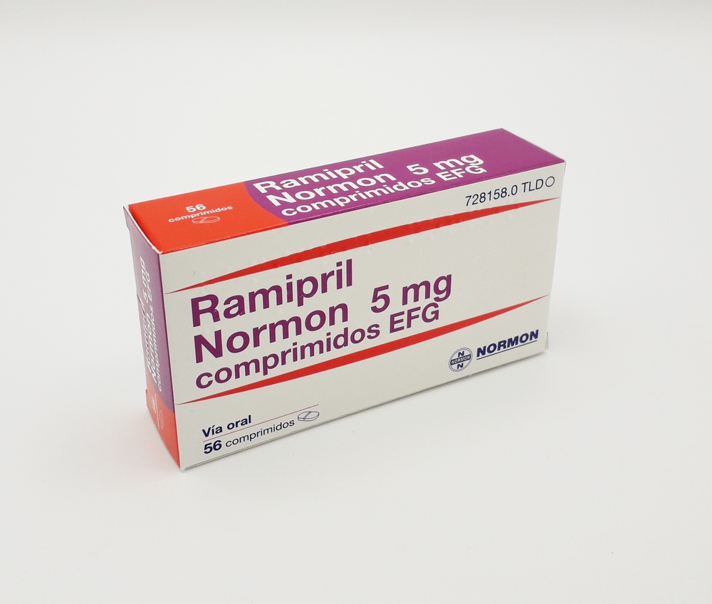 RAMIPRIL NORMON 5 mg COMPRIMIDOS