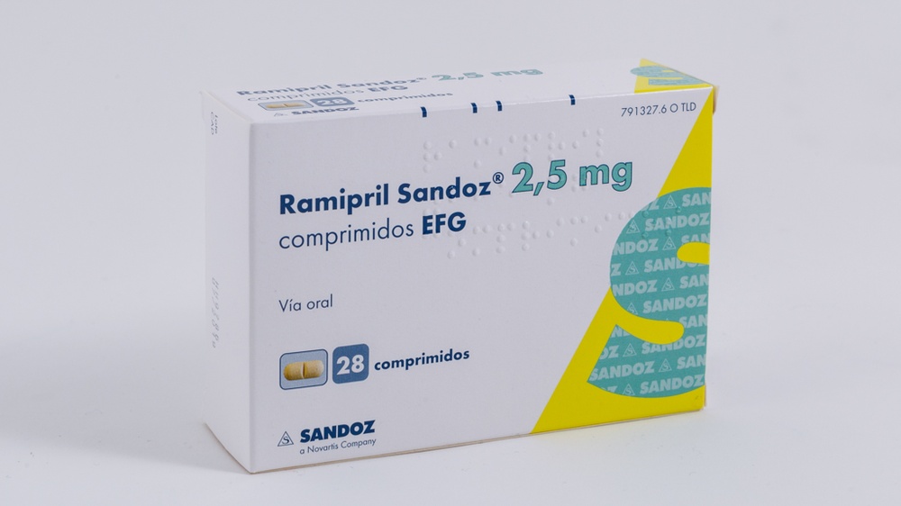 RAMIPRIL SANDOZ 2,5 mg COMPRIMIDOS