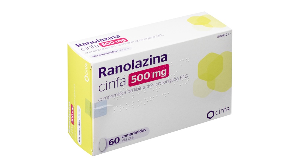 RANOLAZINA CINFA 500 mg COMPRIMIDOS DE LIBERTAÇÃO PROLONGADA