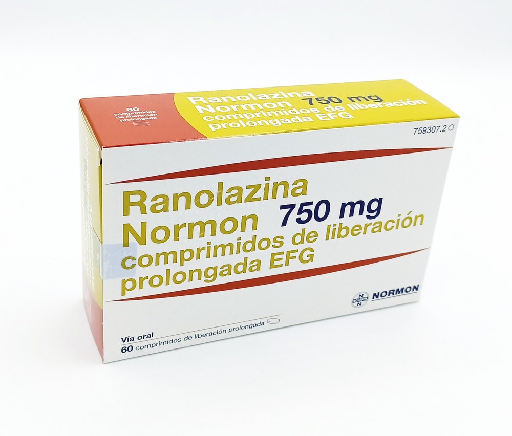 RANOLAZINA NORMON 750 mg COMPRIMIDOS DE LIBERTAÇÃO PROLONGADA