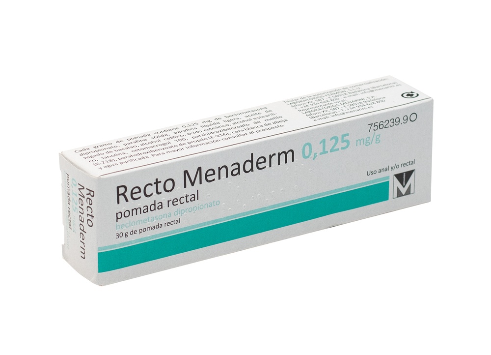 RECTO MENADERM 0,125 mg/g POMADA RETAL
