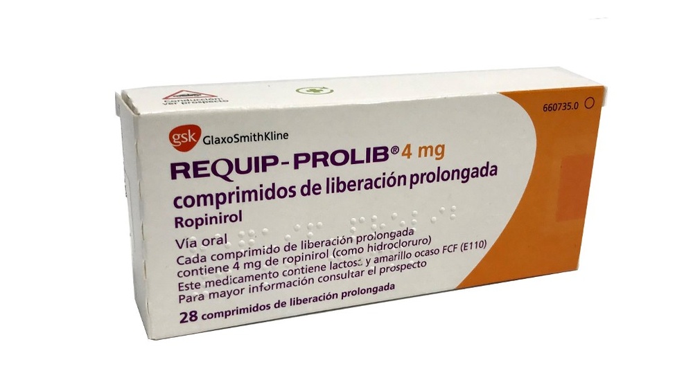 REQUIP-PROLIB 4 mg COMPRIMIDOS DE LIBERTAÇÃO PROLONGADA