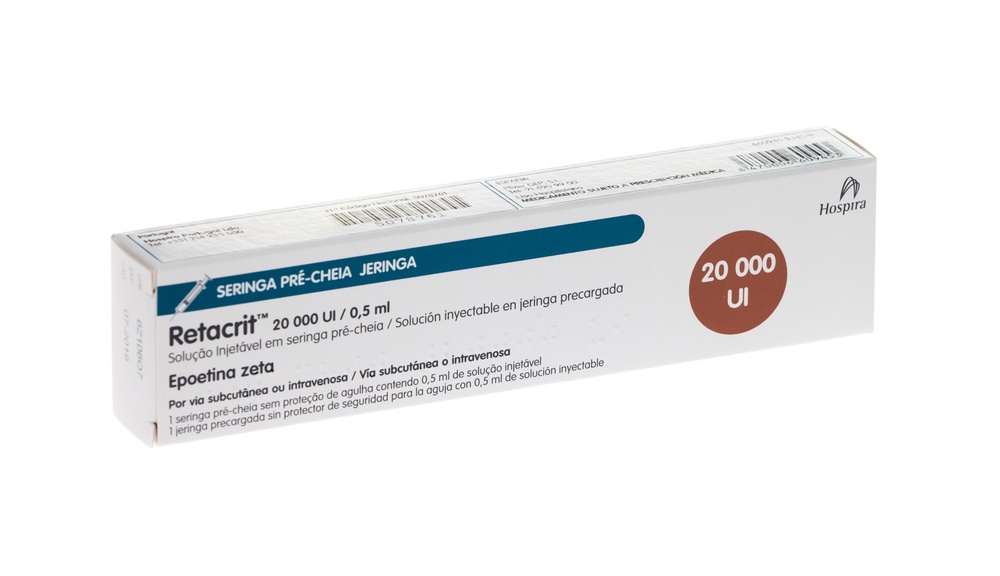 RETACRIT 20000 UI/0,5 ml SOLUÇÃO INJETÁVEL EM SERINGA PREENCHIDA