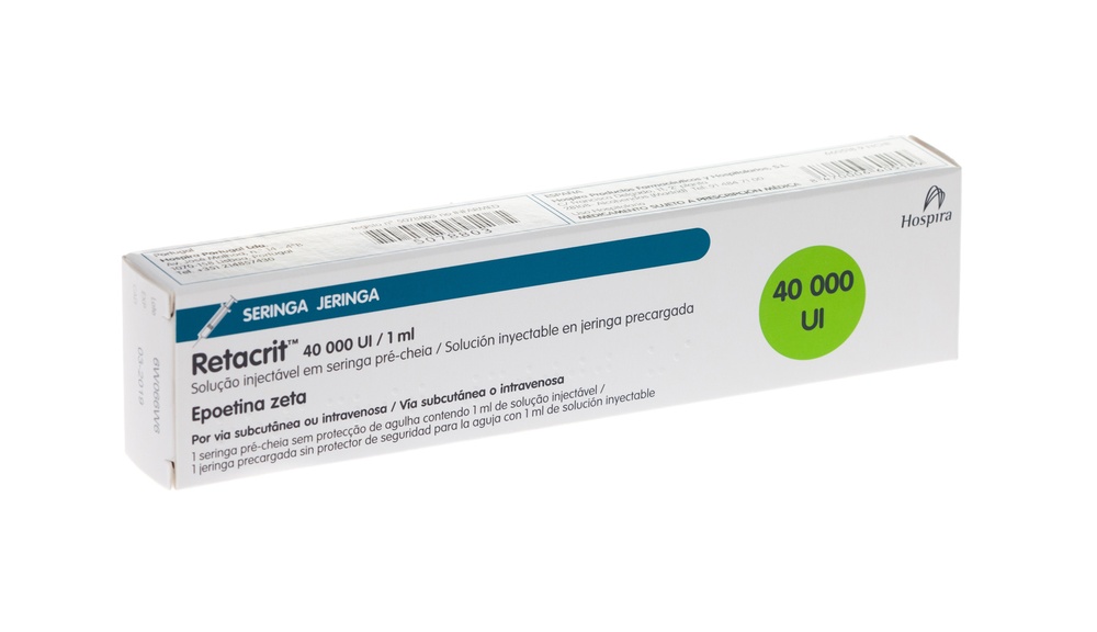 RETACRIT 40000 UI/1,0 ml SOLUÇÃO INJETÁVEL EM SERINGA PREENCHIDA
