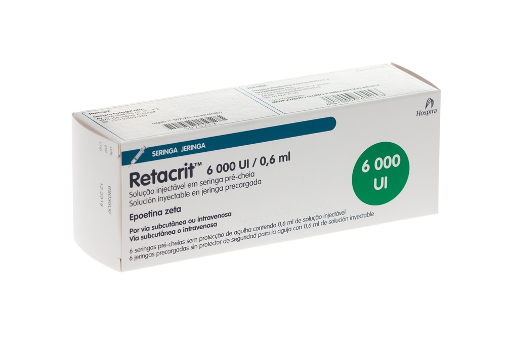 RETACRIT 6000 UI/0,6 ml SOLUÇÃO INJETÁVEL EM SERINGA PREENCHIDA
