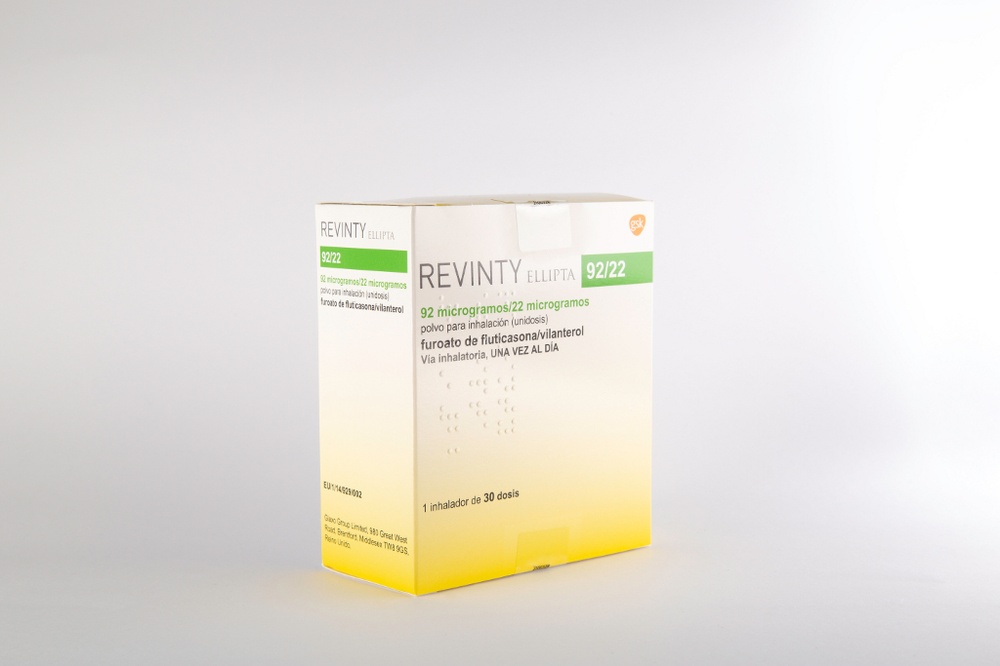 REVINTY ELLIPTA 92 microgramas/22 microgramas pó para inalação (dose única)