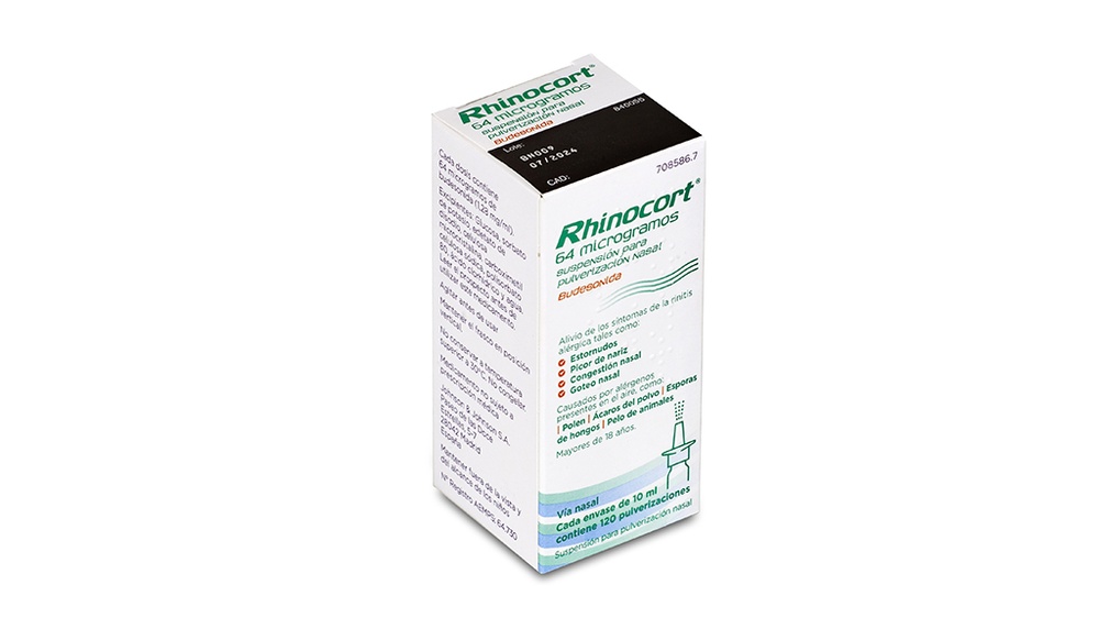 RHINOCORT 64 microgramas SUSPENSÃO PARA PULVERIZAÇÃO NASAL