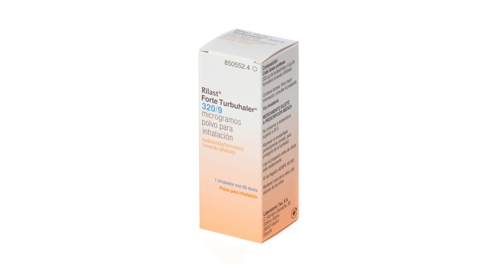 RILAST FORTE TURBUHALER 320 microgramas/9 microgramas PÓ PARA INALAÇÃO