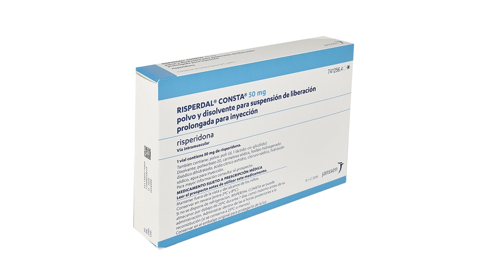 RISPERDAL CONSTA 50 mg PÓ E SOLVENTE PARA SUSPENSÃO DE LIBERTAÇÃO PROLONGADA PARA INJEÇÃO INTRAMUSCULAR