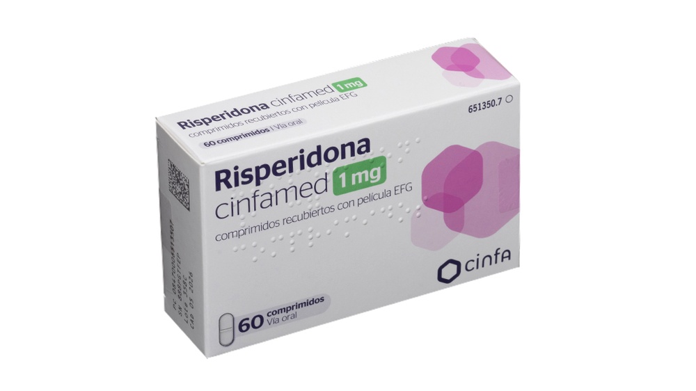 RISPERIDONA CINFAMED 1 mg COMPRIMIDOS REVESTIDOS POR PELÍCULA