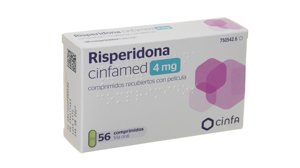 RISPERIDONA CINFAMED 4 mg COMPRIMIDOS REVESTIDOS POR PELÍCULA