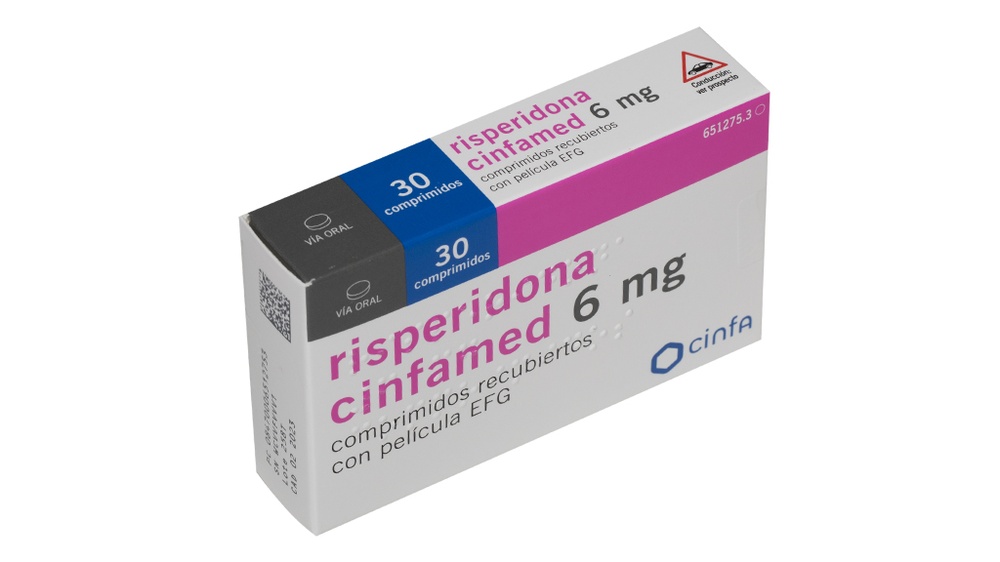 RISPERIDONA CINFAMED 6 mg COMPRIMIDOS REVESTIDOS POR PELÍCULA