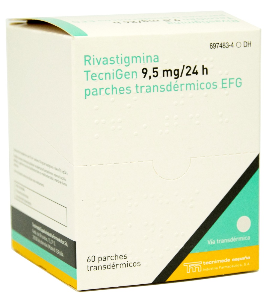 RIVASTIGMINA TECNIGEN 9,5 mg/24h AUTOCLANTES TRANSDÉRMICOS EFG