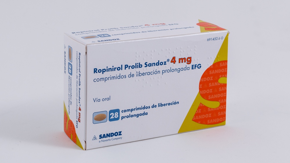 ROPINIROL PROLIB SANDOZ 4 mg COMPRIMIDOS DE LIBERTAÇÃO PROLONGADA