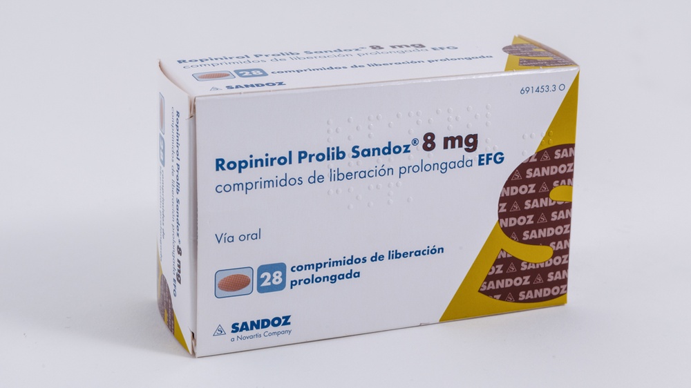 ROPINIROL PROLIB SANDOZ 8 mg COMPRIMIDOS DE LIBERTAÇÃO PROLONGADA