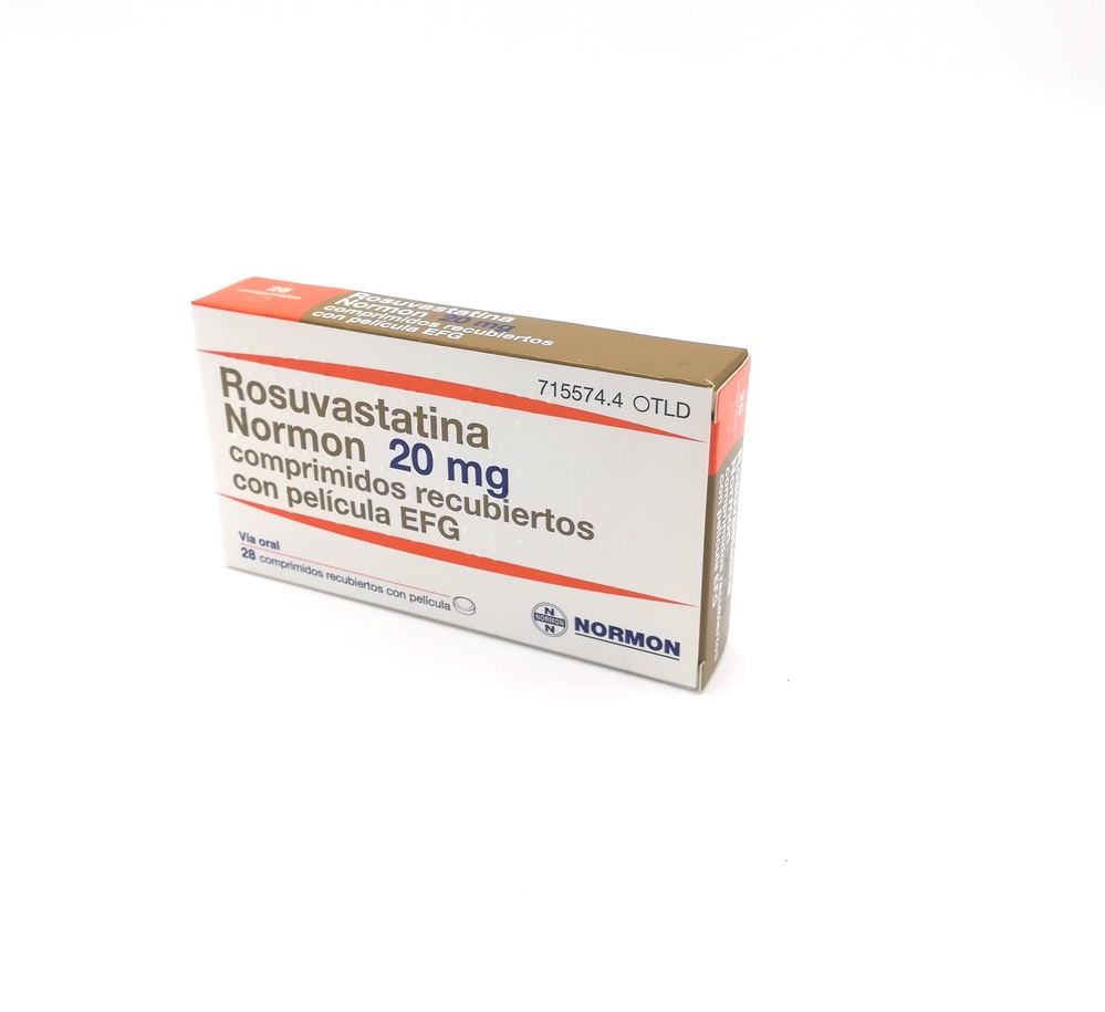 ROSUVASTATINA NORMON 20 mg COMPRIMIDOS REVESTIDOS POR PELÍCULA
