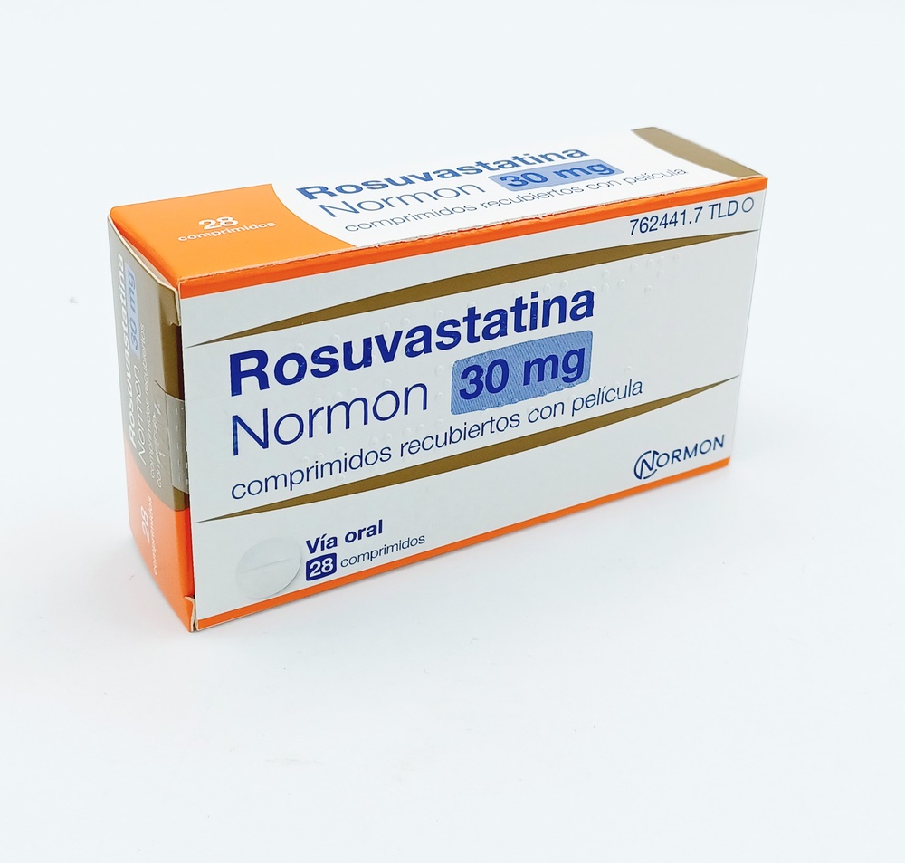 ROSUVASTATINA NORMON 30 mg COMPRIMIDOS REVESTIDOS POR PELÍCULA