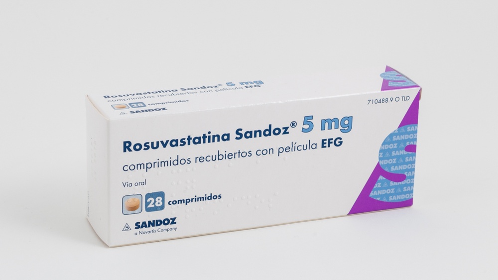 ROSUVASTATINA SANDOZ 5 mg COMPRIMIDOS REVESTIDOS POR PELÍCULA