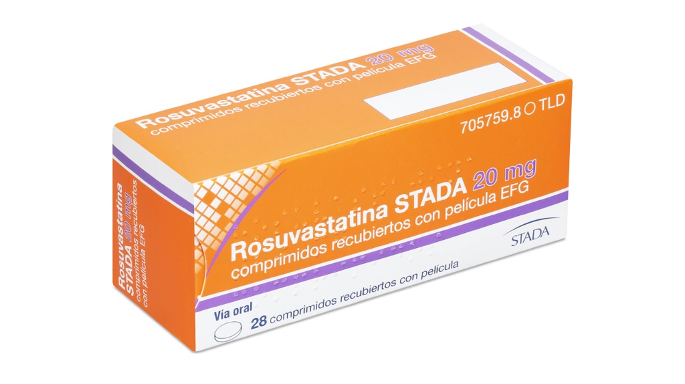 ROSUVASTATINA STADA 20 mg COMPRIMIDOS REVESTIDOS POR PELÍCULA