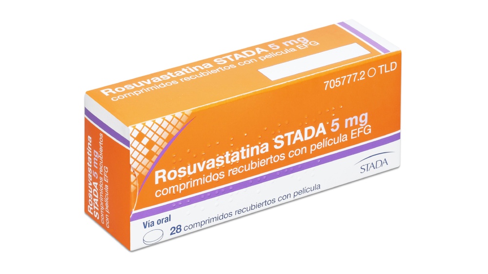 ROSUVASTATINA STADA 5 mg COMPRIMIDOS REVESTIDOS POR PELÍCULA