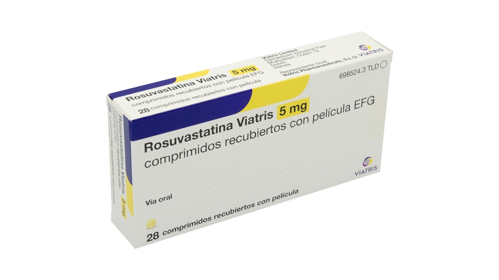 ROSUVASTATINA VIATRIS 5 mg COMPRIMIDOS REVESTIDOS POR PELÍCULA