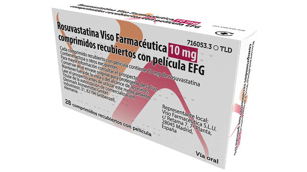 ROSUVASTATINA VISO FARMACEUTICA 10 mg COMPRIMIDOS REVESTIDOS POR PELÍCULA