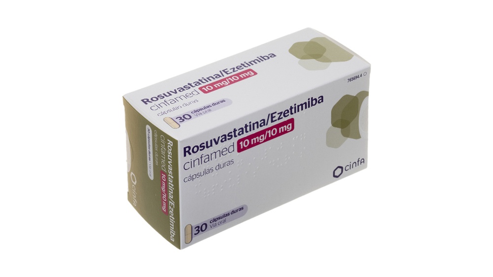 ROSUVASTATINA/EZETIMIBE CINFAMED 10 mg/10 mg CÁPSULAS DURAS