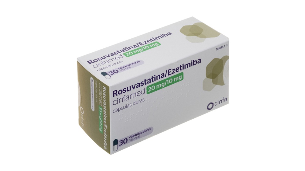ROSUVASTATINA/EZETIMIBE CINFAMED 20 mg/10 mg CÁPSULAS DURAS
