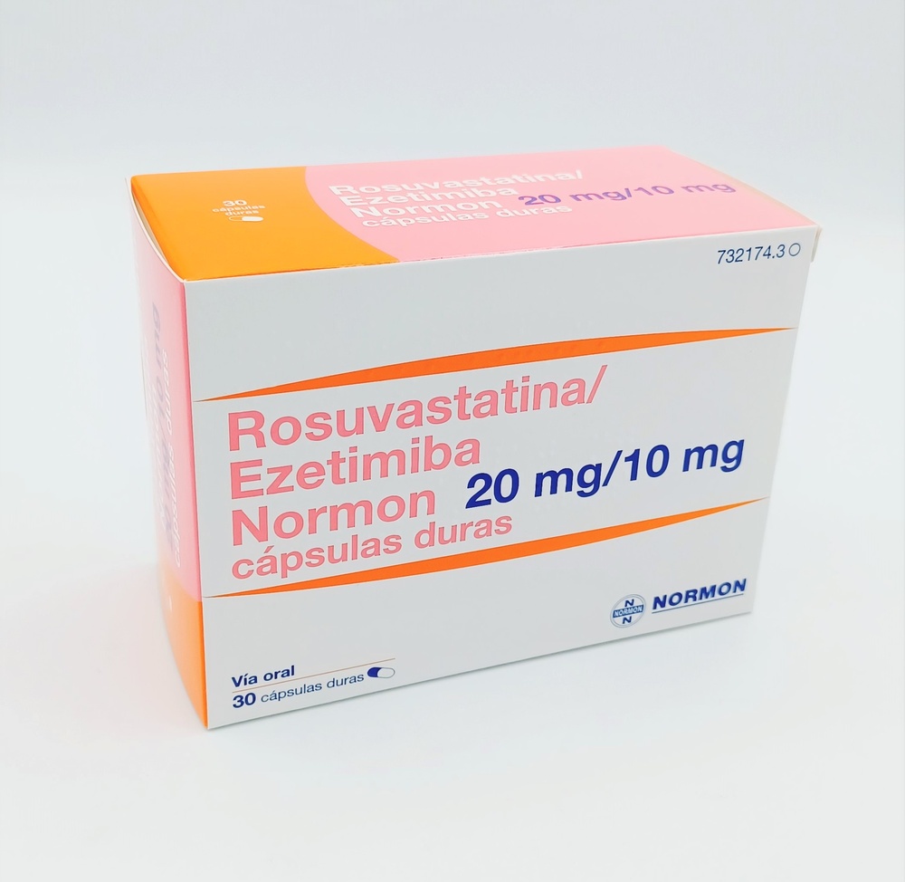 ROSUVASTATINA/EZETIMIBE NORMON 20 mg / 10 mg CÁPSULAS DURAS