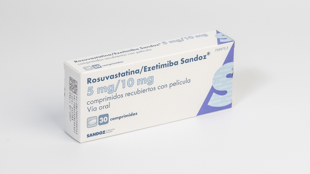 ROSUVASTATINA/EZETIMIBA SANDOZ 5 mg/10 mg COMPRIMIDOS REVESTIDOS POR PELÍCULA