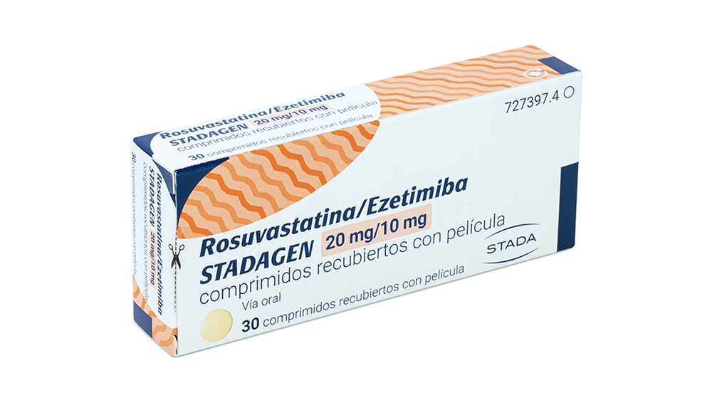 ROSUVASTATINA/EZETIMIBE STADAGEN 20 mg/10 mg COMPRIMIDOS REVESTIDOS POR PELÍCULA