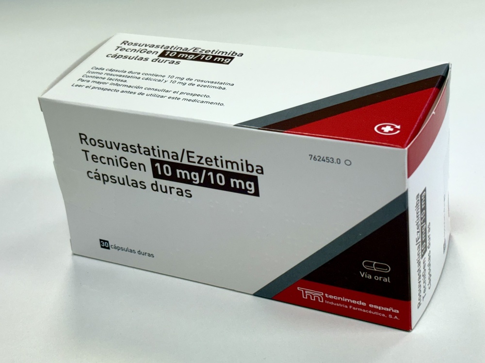 ROSUVASTATINA/EZETIMIBE TECNIGEN 10 mg/10 mg CÁPSULAS DURAS
