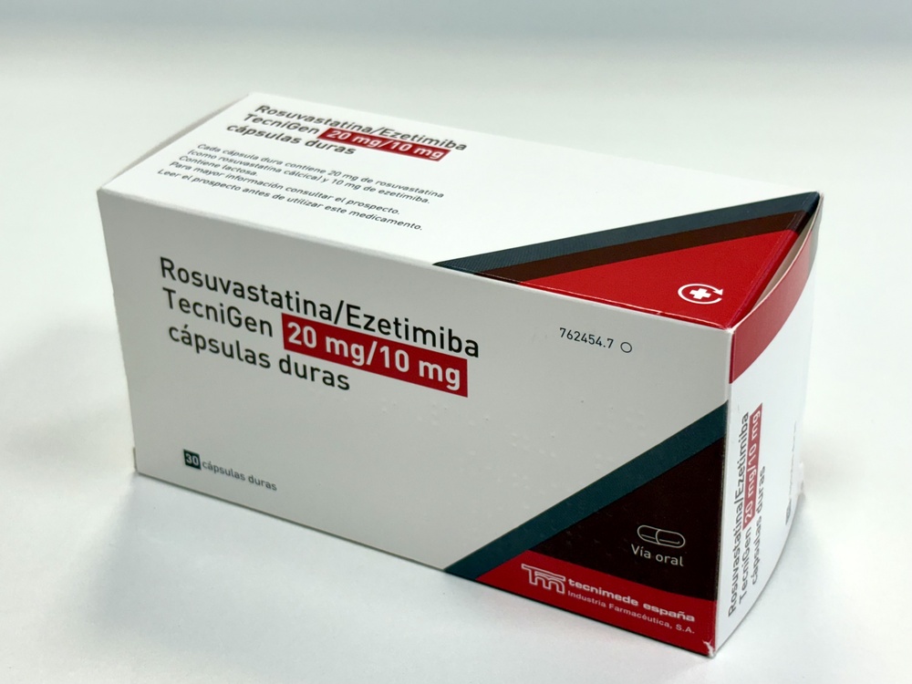 ROSUVASTATINA/EZETIMIBE TECNIGEN 20 mg/10 mg CÁPSULAS DURAS