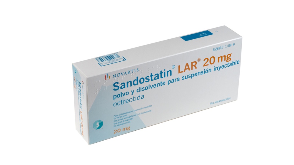 SANDOSTATIN LAR 20 mg PÓ E SOLVENTE PARA SUSPENSÃO INJETÁVEL