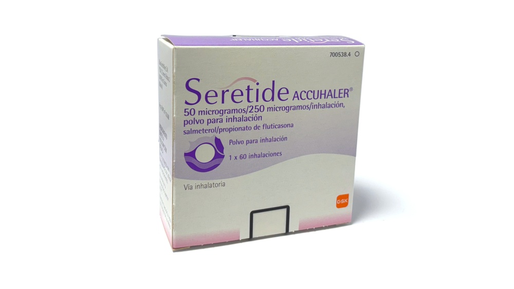SERETIDE ACCUHALER 50 microgramas/250 microgramas PÓ PARA INALAÇÃO