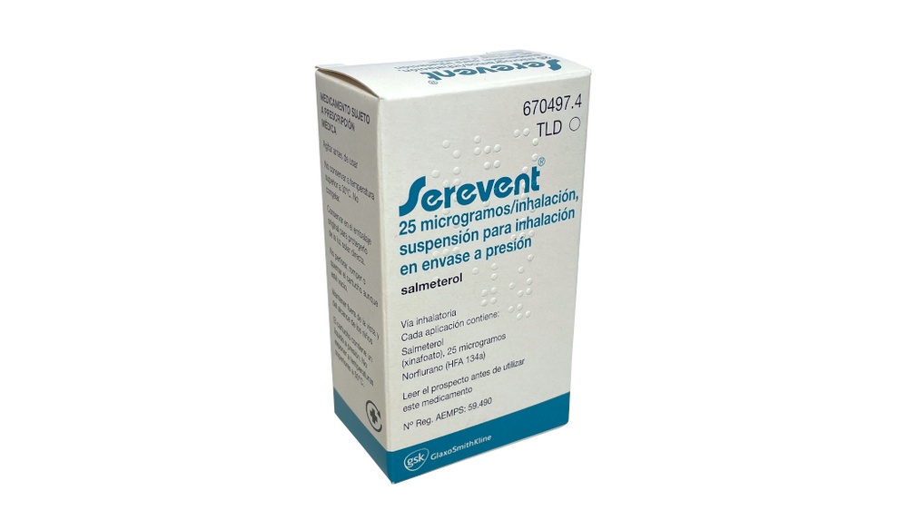 SEREVENT 25 microgramas/inalação, suspensão para inalação em embalagem pressurizada