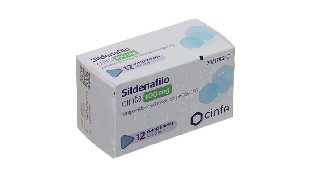 SILDENAFILO CINFA 100 mg COMPRIMIDOS REVESTIDOS POR PELÍCULA