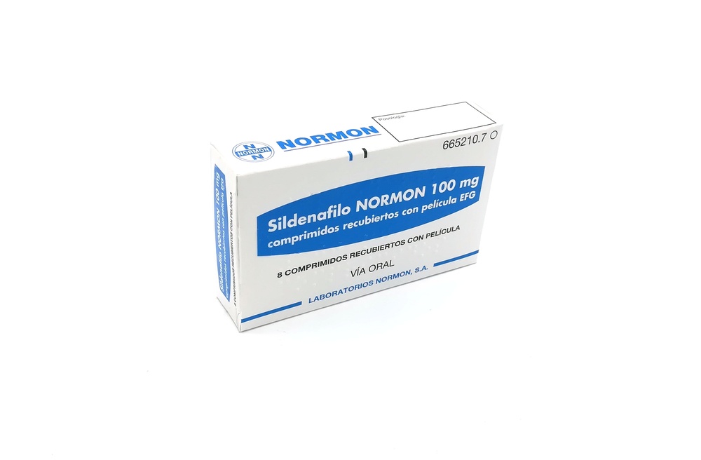 SILDENAFILO NORMON 100 mg COMPRIMIDOS REVESTIDOS POR PELÍCULA