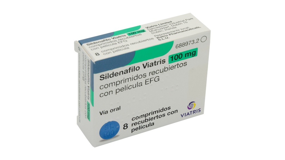 SILDENAFILO VIATRIS 100 mg COMPRIMIDOS REVESTIDOS POR PELÍCULA