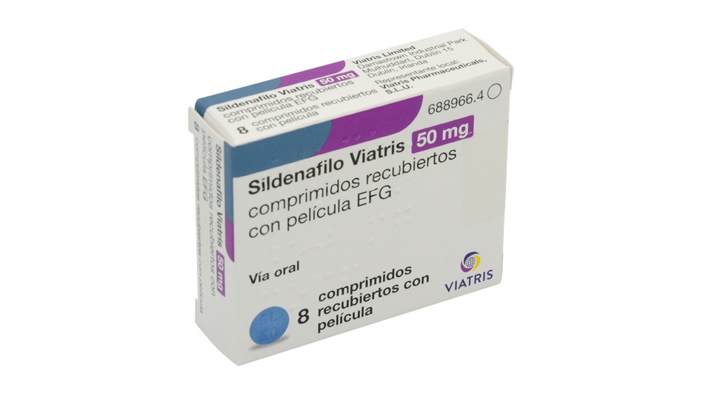 SILDENAFILO VIATRIS 50 mg COMPRIMIDOS REVESTIDOS POR PELÍCULA
