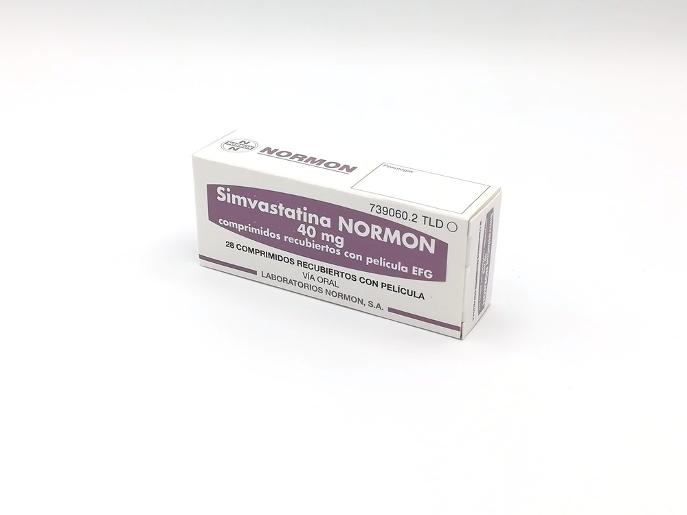 SIMVASTATINA NORMON 40 mg COMPRIMIDOS REVESTIDOS POR PELÍCULA