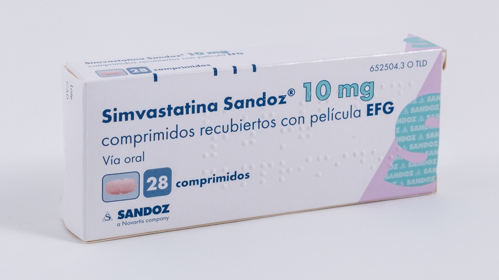 SIMVASTATINA SANDOZ 10 mg COMPRIMIDOS REVESTIDOS POR PELÍCULA